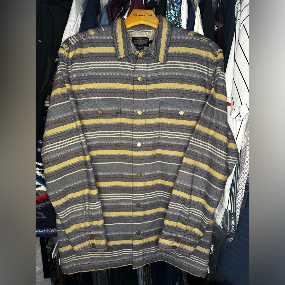 Pendleton Sherpa Lined Mens Flannel M